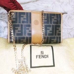 🔼▶🔼BEAUTIFUL FENDI CLUTCH-CROSSBODY ZUCCA 🔼▶🔼